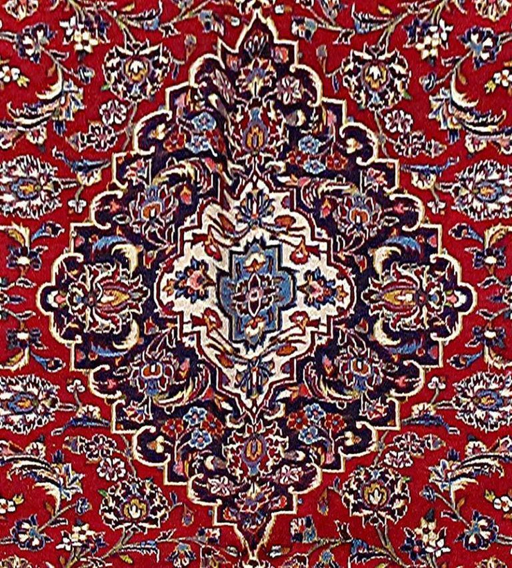 10x13 Authentic Hand Knotted Persian Kashan Rug - Iran - bestrugplace