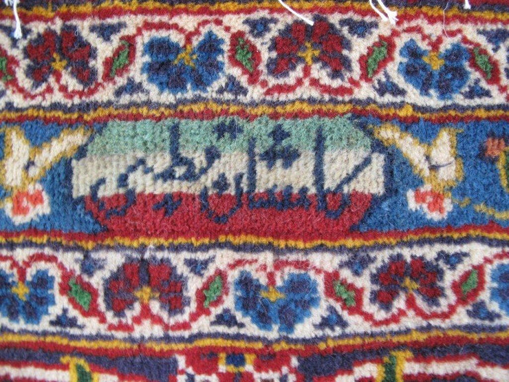 10x14 Authentic Hand-knotted Persian Signed Kashan Rug - Iran - bestrugplace