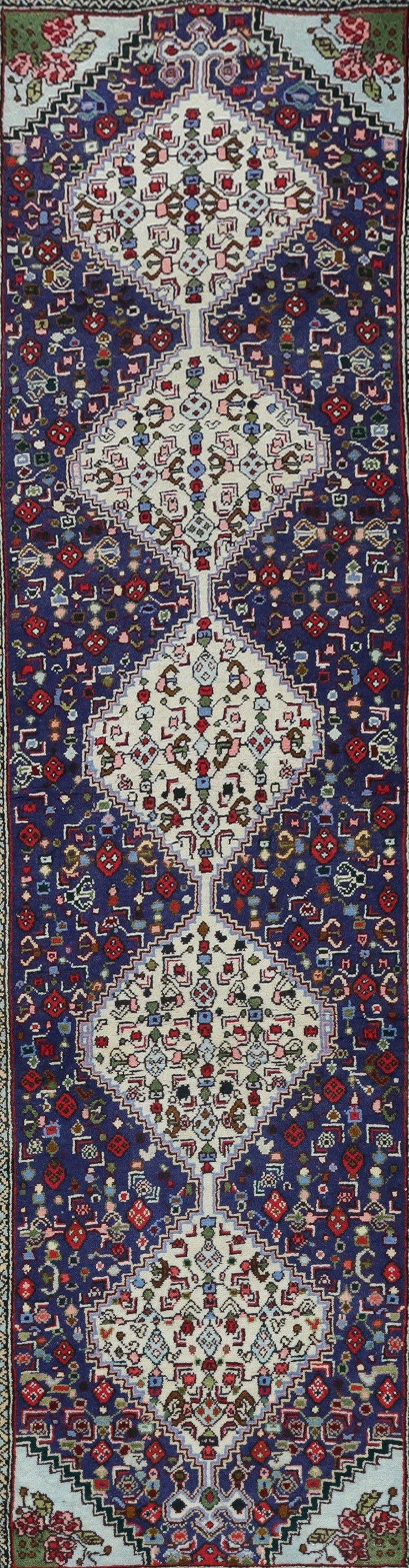 Luxurious 2x8 Authentic Hand-knotted Persian Sanandaj Rug - Iran - bestrugplace