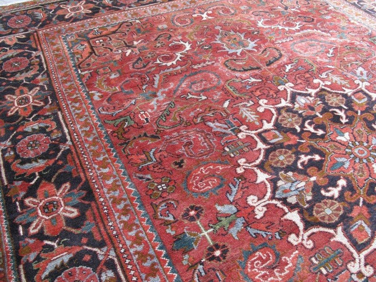 8x11 Authentic Hand-knotted Persian Heriz Rug - Iran - bestrugplace