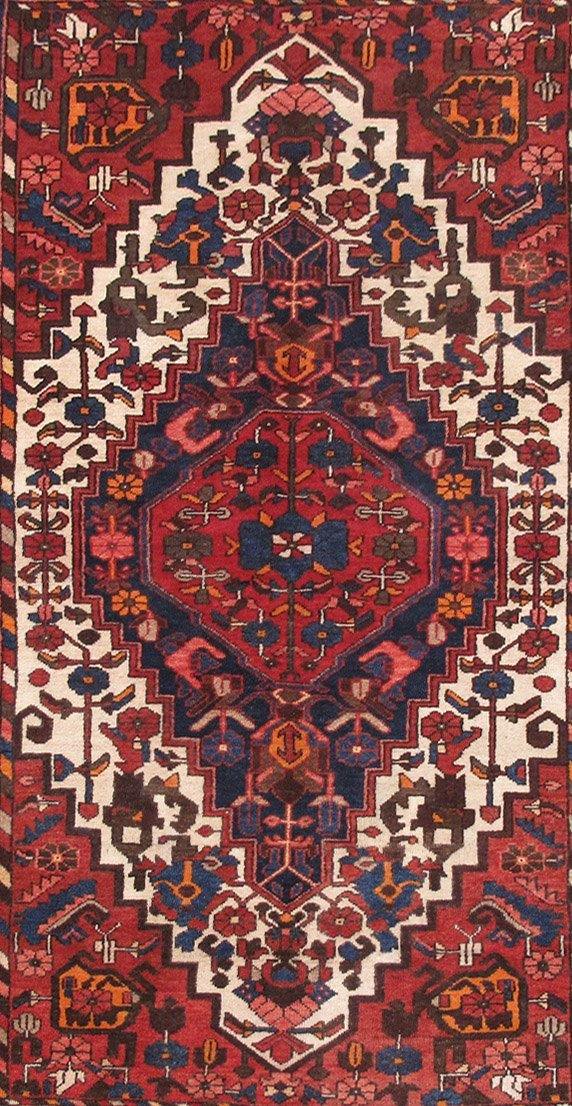 Luxurious 4x7 Authentic Hand-knotted Persian Hamadan Rug - Iran - bestrugplace