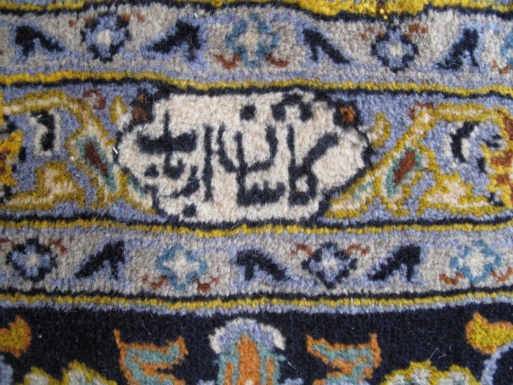 10x13 Authentic Hand-knotted Persian Signed Kashan Rug - Iran - bestrugplace