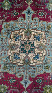 7x10 Authentic Hand Knotted Persian Tabriz Rug - Iran - bestrugplace