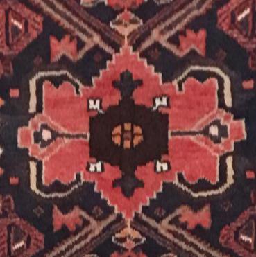 3x14 Authentic Hand-knotted Persian Hamadan Rug - Iran - bestrugplace