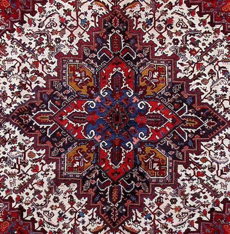 8x11 Authentic Hand Knotted Persian Heriz Rug - Iran - bestrugplace