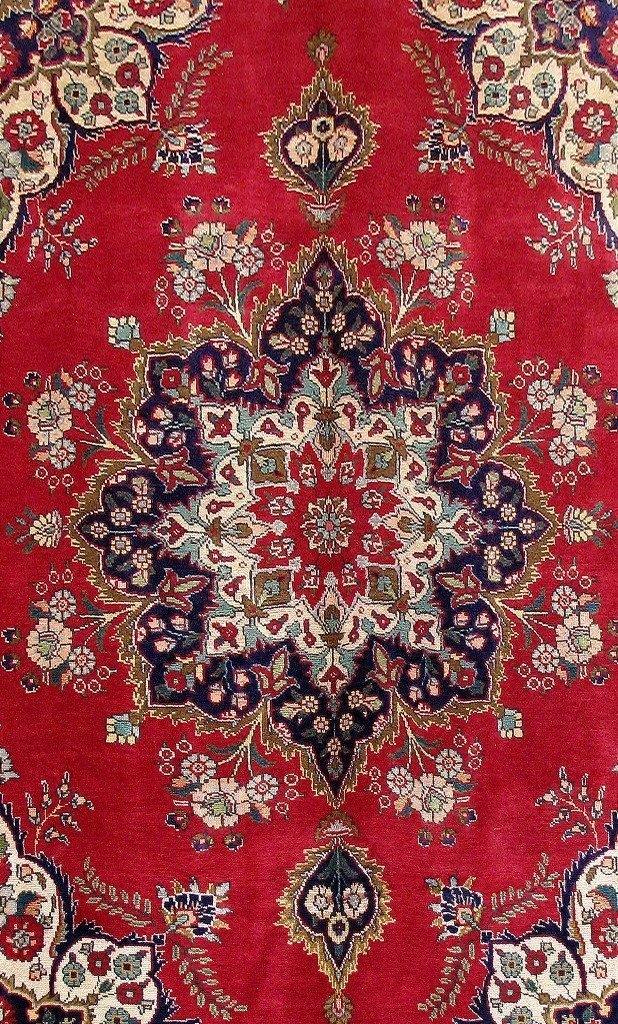 7x10 Authentic Hand Knotted Persian Tabriz Rug - Iran - bestrugplace