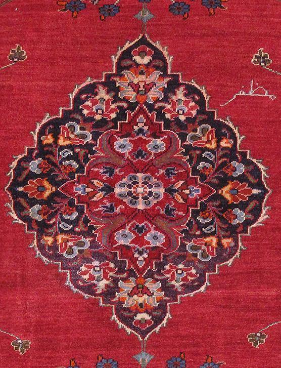 5 ' x 8 ' Red Persian Hamadan Rug - bestrugplace