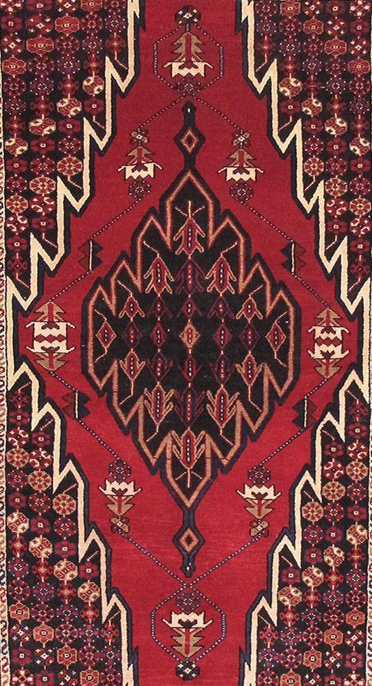 Luxurious 4x7 Authentic Hand-knotted Persian Hamadan Rug - Iran - bestrugplace