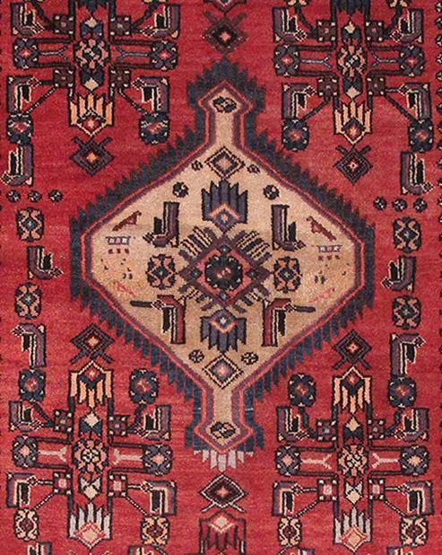 Luxurious 4x7 Authentic Hand-knotted Persian Hamadan Rug - Iran - bestrugplace