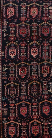 3x10 Authentic Hand-knotted Persian Hamadan Rug - Iran - bestrugplace