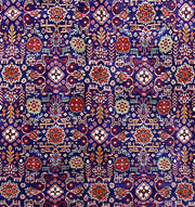 10' x 13' Dark Blue Persian Tabriz All Over Rug