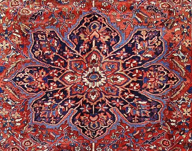 8x12 Authentic Hand Knotted Persian Heriz Rug - Iran - bestrugplace