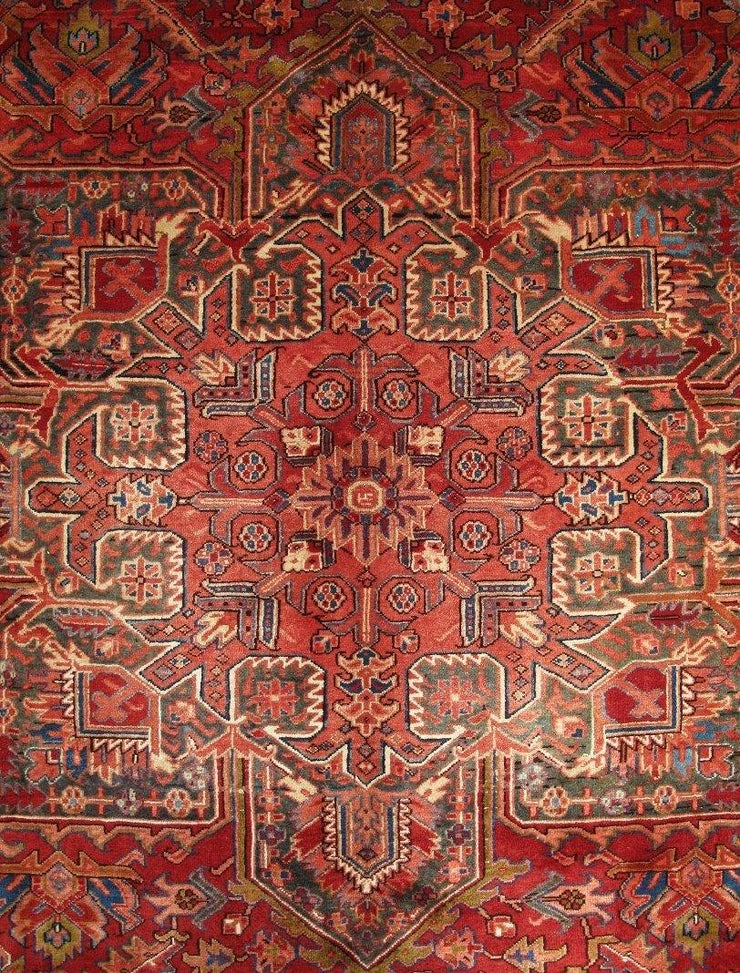 Luxurious 10x13 Authentic Hand-knotted Persian Heriz Rug - Iran - bestrugplace