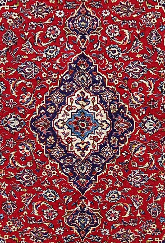 7x10 Authentic Hand Knotted Persian Kashan Rug - Iran - bestrugplace