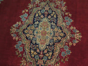 10x13 Authentic Hand Knotted Semi-Antique Persian Kerman Rug - Iran - bestrugplace