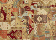 9x11 Agra 8/8 Patchwork Design Rug - India - bestrugplace