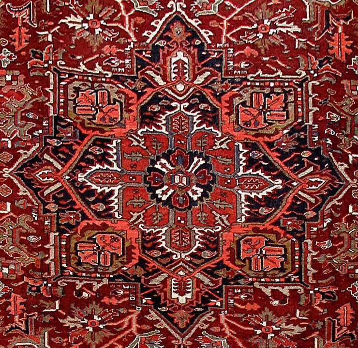 8x12 Authentic Hand Knotted Persian Heriz Rug - Iran - bestrugplace