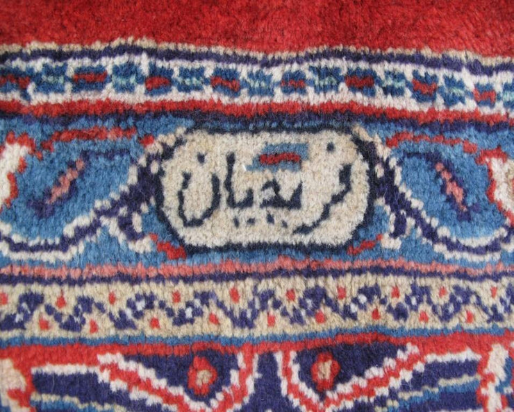 10x13 Authentic Hand-knotted Persian Signed Sarouk Rug - Iran - bestrugplace