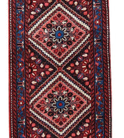 2x13 Authentic Hand Knotted Persian Karaja Rug - Iran - bestrugplace