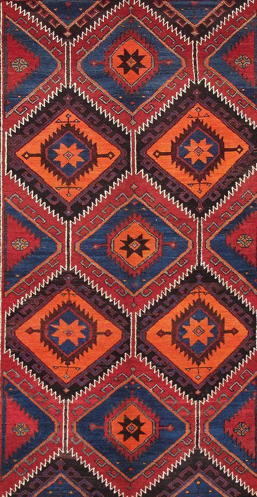 Luxurious 4x7 Authentic Hand-knotted Persian Hamadan Rug - Iran - bestrugplace