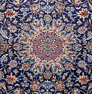 11' x 14' Cobalt Blue Persian Isfahan Rug