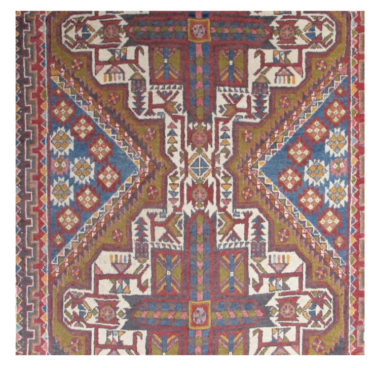 3' x 4' Red Persian Shahrbabak Rug