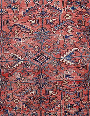 8x11 Authentic Hand Knotted Persian Heriz Rug - Iran - bestrugplace