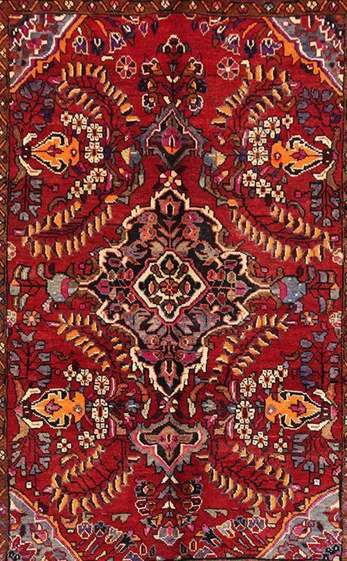 Luxurious 5x7 Authentic Hand-knotted Persian Hamadan Rug - Iran - bestrugplace