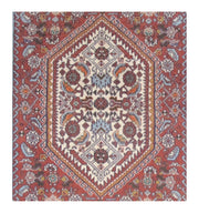 3' x 4' Red Persian Zanjan Rug