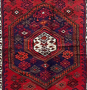 4' x 7' Red Persian Kurd Bijar Rug