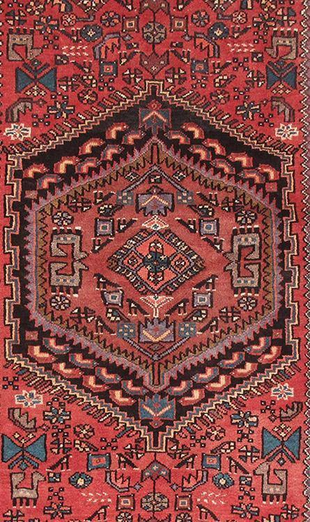 Luxurious 4x7 Authentic Hand-knotted Persian Hamadan Rug - Iran - bestrugplace