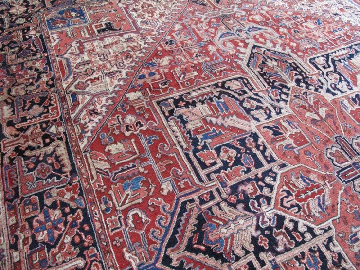 8x12 Authentic Hand-knotted Persian Heriz Rug - Iran - bestrugplace