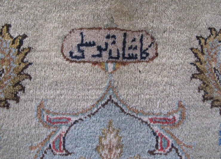 9x13 Authentic Hand-knotted Persian Signed Kashan Rug - Iran - bestrugplace