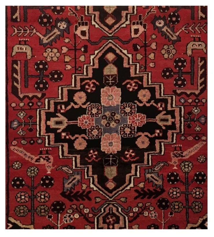 4x8 Authentic Hand-knotted Persian Hamadan Rug - Iran - bestrugplace