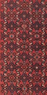 3x17 Authentic Hand-knotted Persian Hamadan Rug - Iran - bestrugplace