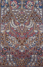 2' x 3' Tan Brown Persian Kerman Rug