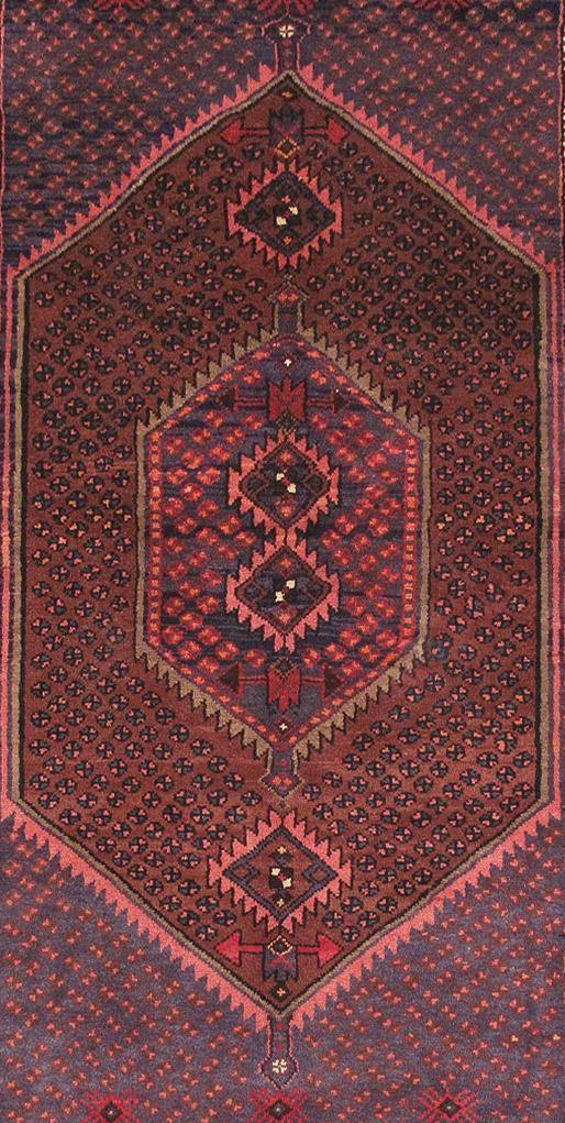 Luxurious 4x8 Authentic Hand-knotted Persian Hamadan Rug - Iran - bestrugplace