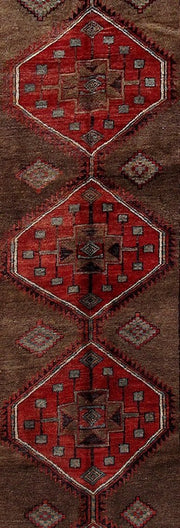 4' x 15' Red Persian Ardebil Rug