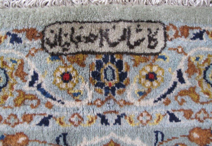 9x13 Authentic Hand-knotted Persian Signed Kashan Rug - Iran - bestrugplace