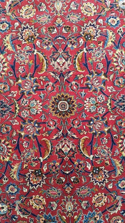 10x13 Authentic Hand Knotted Persian ALL OVER Mashad Rug - Iran - bestrugplace