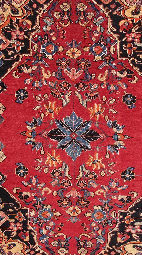 Luxurious 4x9 Authentic Hand-knotted Persian Hamadan Rug - Iran - bestrugplace