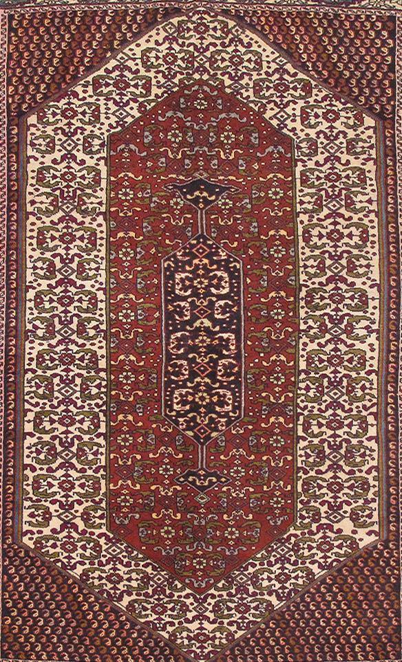 Luxurious 4x6 Authentic Hand-knotted Persian Hamadan Rug - Iran - bestrugplace