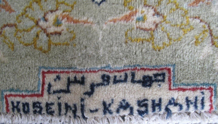 10x14 Authentic Hand-knotted Persian Signed Kashan Rug - Iran - bestrugplace