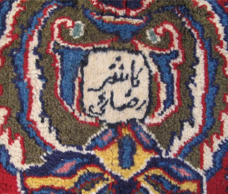 10x13 Authentic Hand-knotted Persian Signed Kashmar Rug - Iran - bestrugplace