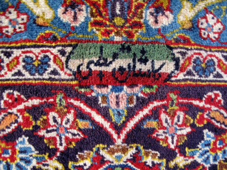 10x13 Authentic Hand-knotted Persian Signed Kashan Rug - Iran - bestrugplace