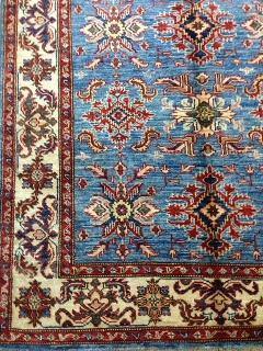 Stunning 4x18 Authentic Hand-knotted Super Kazak Rug - Pakistan - bestrugplace