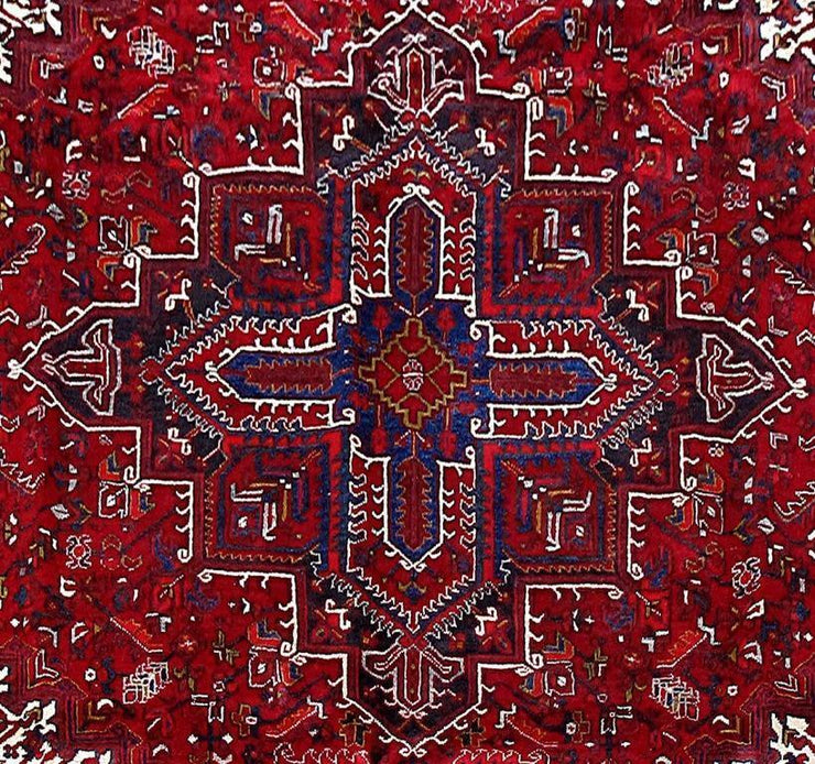 9x11 Authentic Hand Knotted Persian Heriz Rug - Iran - bestrugplace