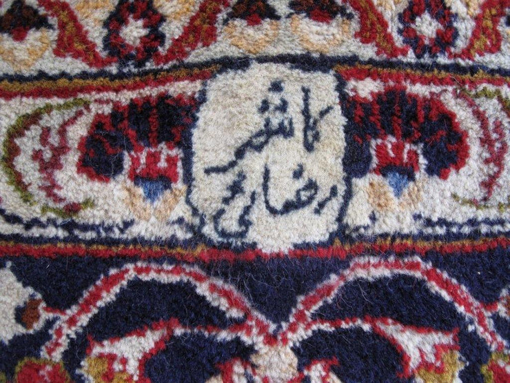 10x13 Authentic Hand-knotted Persian Signed Kashmar Rug - Iran - bestrugplace