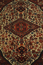 4x9 Authentic Hand-knotted Semi-Antique Persian Hamadan - Rug - bestrugplace