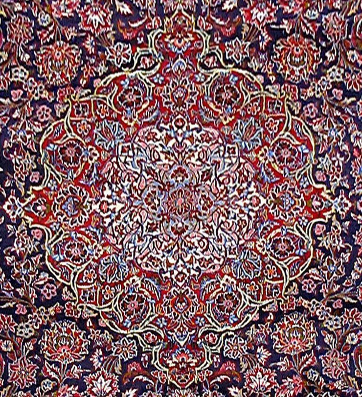 10x14 Authentic Hand Knotted Persian Kashan Rug - Iran - bestrugplace